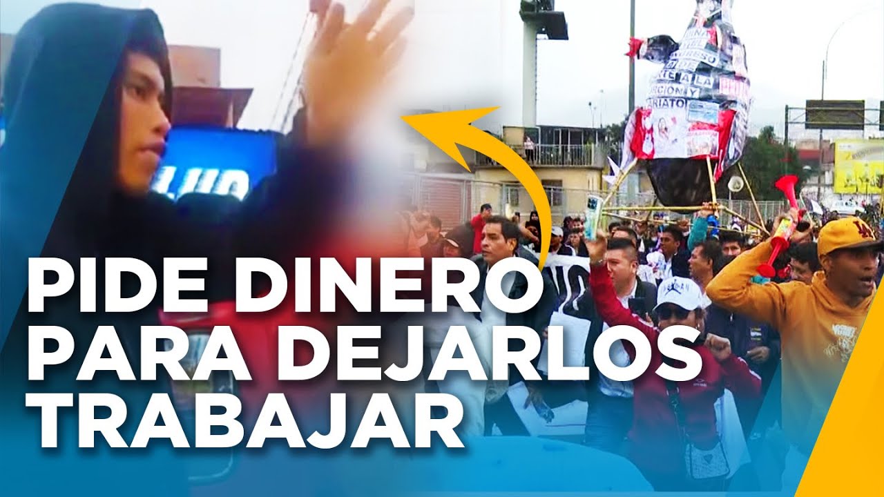 Así es como un extorsionador amenaza a mototaxistas para dejarlos trabajar