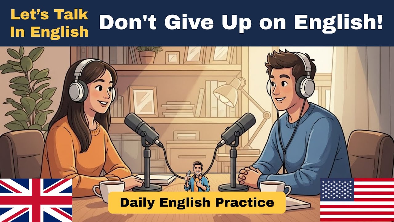 Don't Give Up on English | Daily English Practice | Mr. English Man