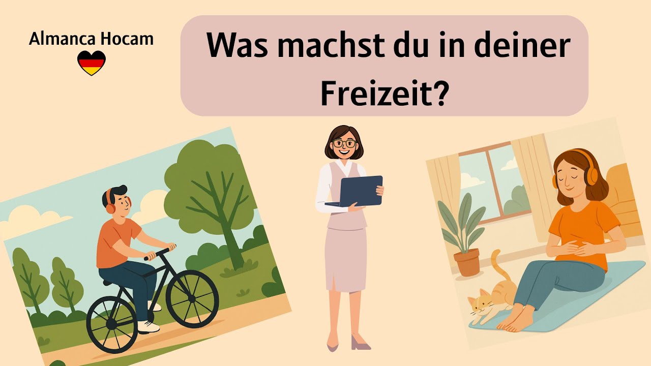 🎧 Was machst du in deiner Freizeit? | Zwei einfache und schöne Texte + Türkische Übersetzung 🇩🇪🇹🇷