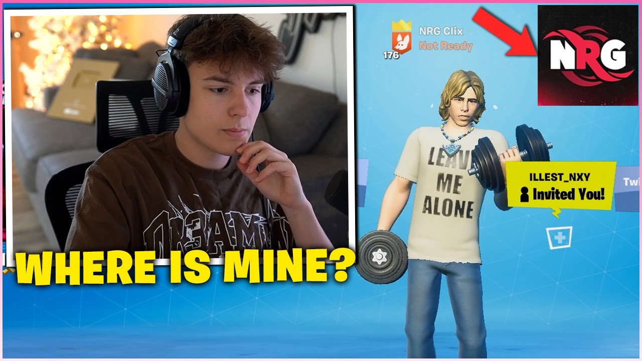 CLIX Reacts & Uses The KID LAROI Skin & Reveals He Has A Huge Announcement! The End OF NRG CLIX?
