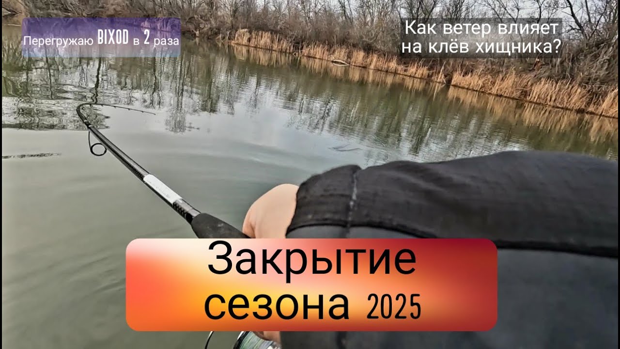 Как ветер влияет на клёв хищника? Закрытие сезона 2025.