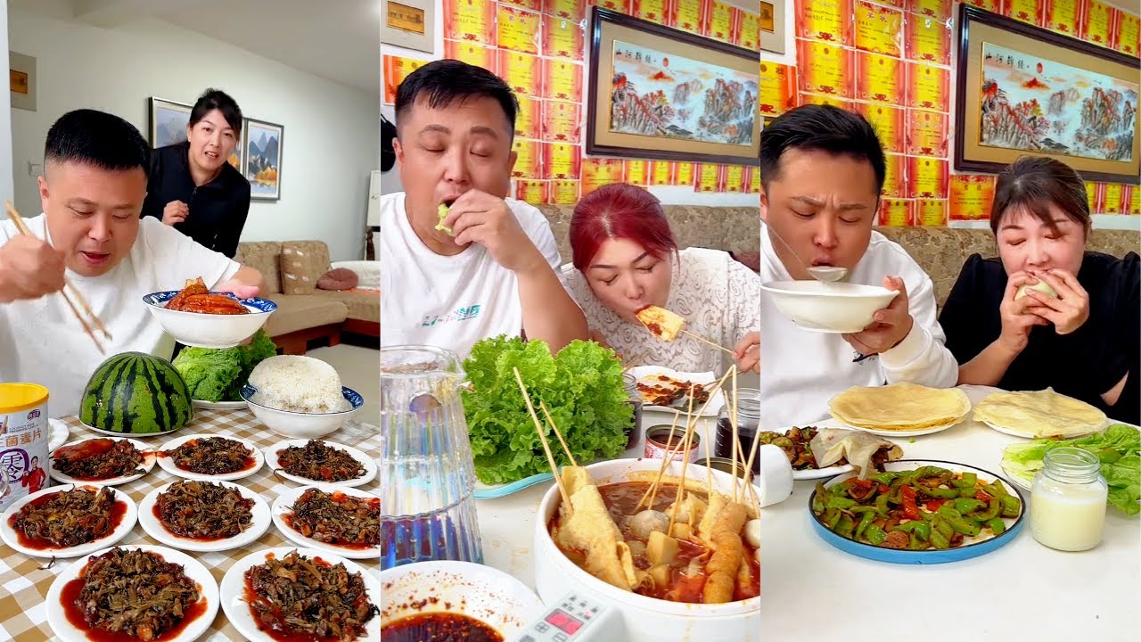 couple food funny eating