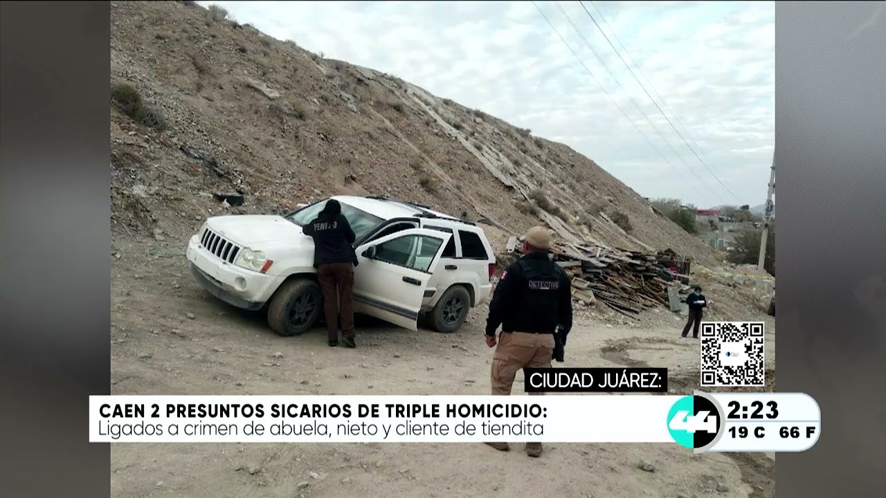 Caen 2 presuntos sicarios de triple homicidio