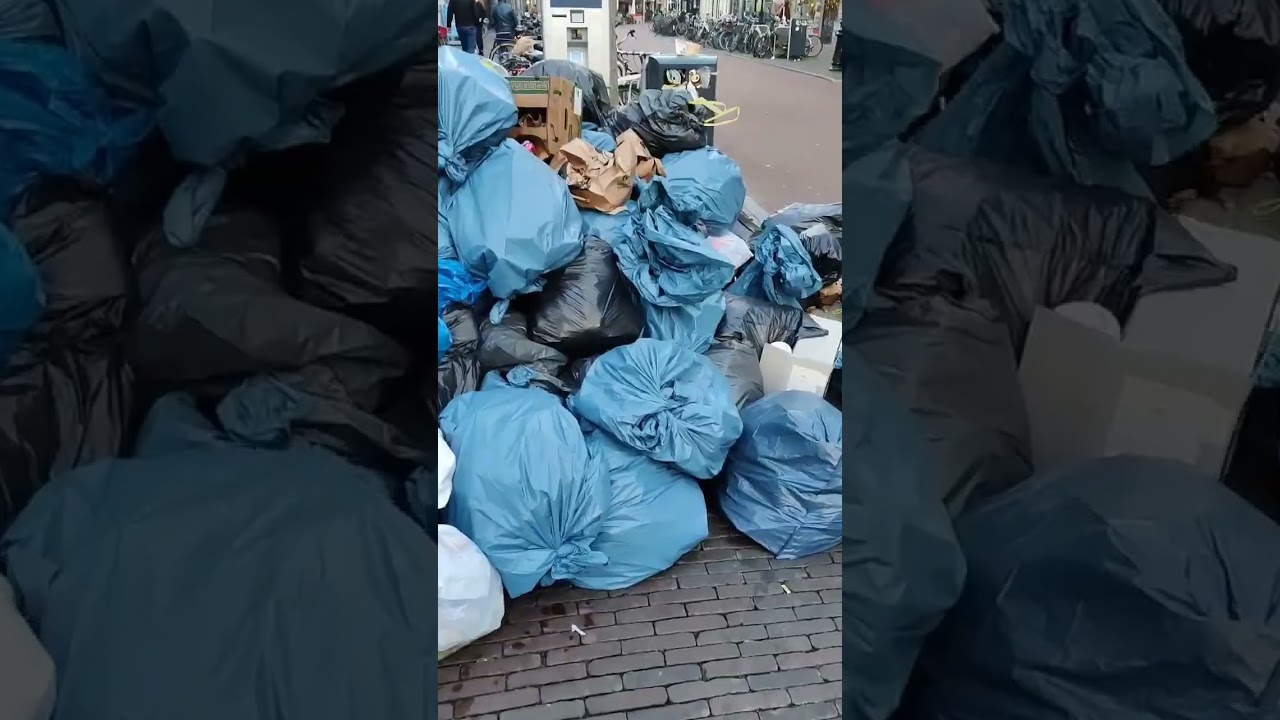 Garbage 🇳🇱🇪🇺 | Shock | Utrecht strike | Netherlands | City center | Waster tourist attraction