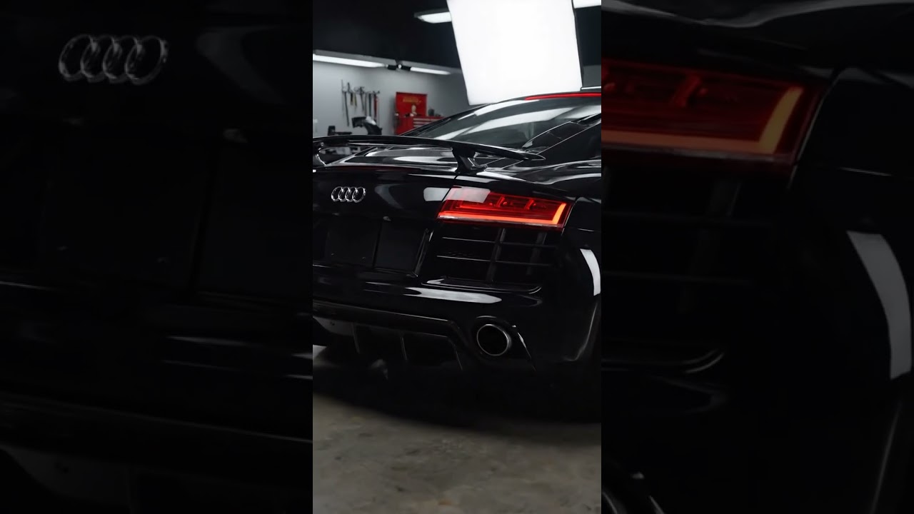 2012 Audi R8 Restoration Finale — Cinematic Rear View Concluding the Complete Transformation