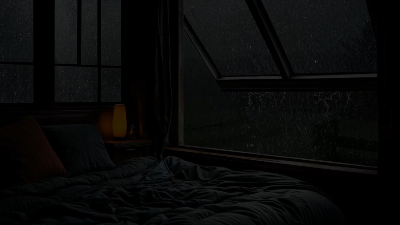Soft Night Rain at the Window | Rain Sounds for Deep Sleep, Relaxation & White Noise Ambience