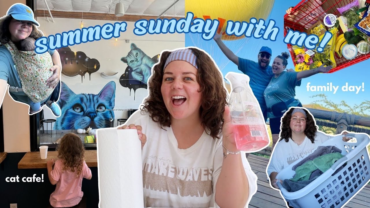 SUNDAY WITH ME: cleaning the house, grocery shopping, & cat cafe!
