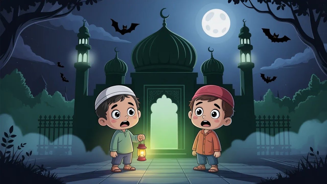 रात की डरावनी मस्जिद का राज 😱 | Aman Aur Bilal Ki Imaan Wali Kahani | Islamic Kids Moral Story