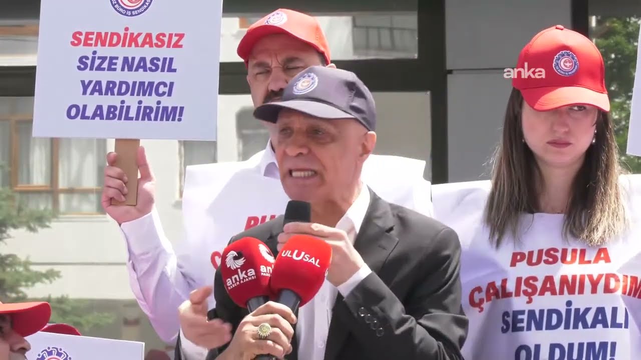 Öz Büro-İş Sendikası'ndan Ankara'da açıklama