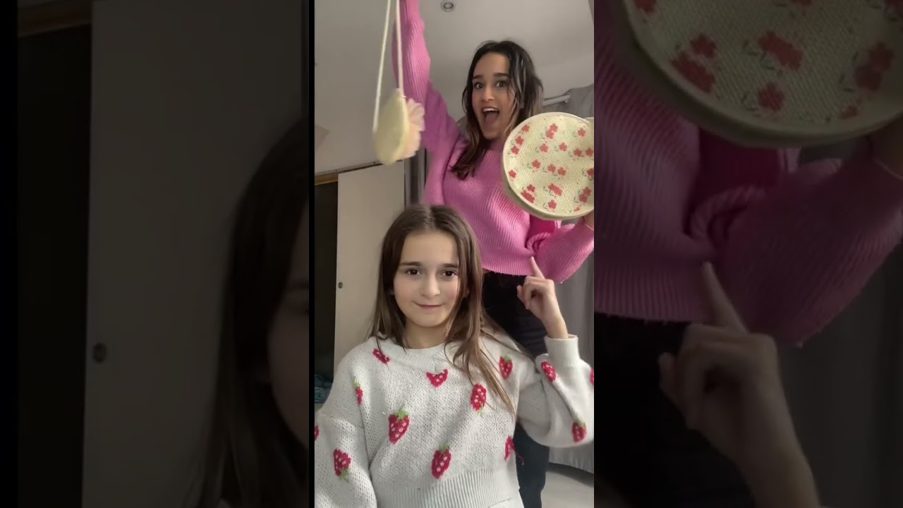 Je relook ma s&oelig;ur a l&rsquo;aveugle 🤣 #shortvideo