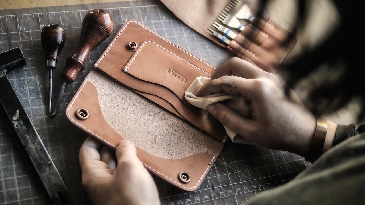 Making Her FIRST Leather Long Wallet!!!