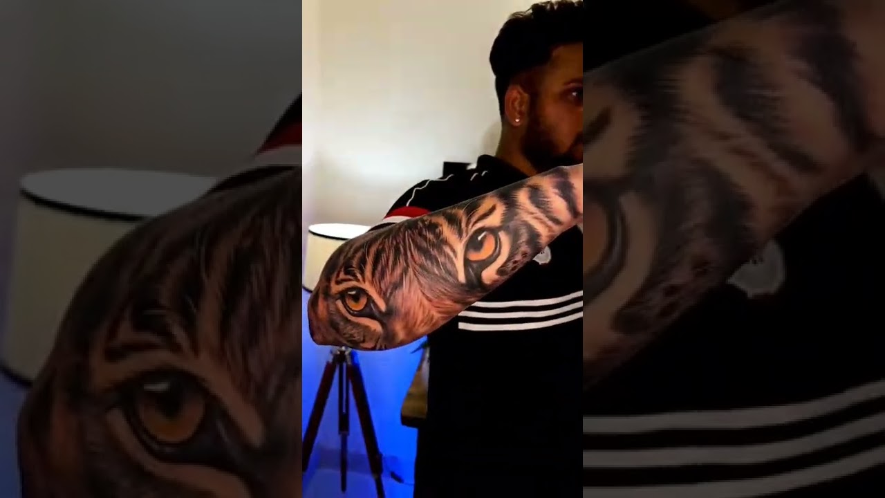 Attractive Tiger Tattoo On Arm (Tiger Tattoo) Arun art 2.4|Best Tiger Tattoo Ideas 