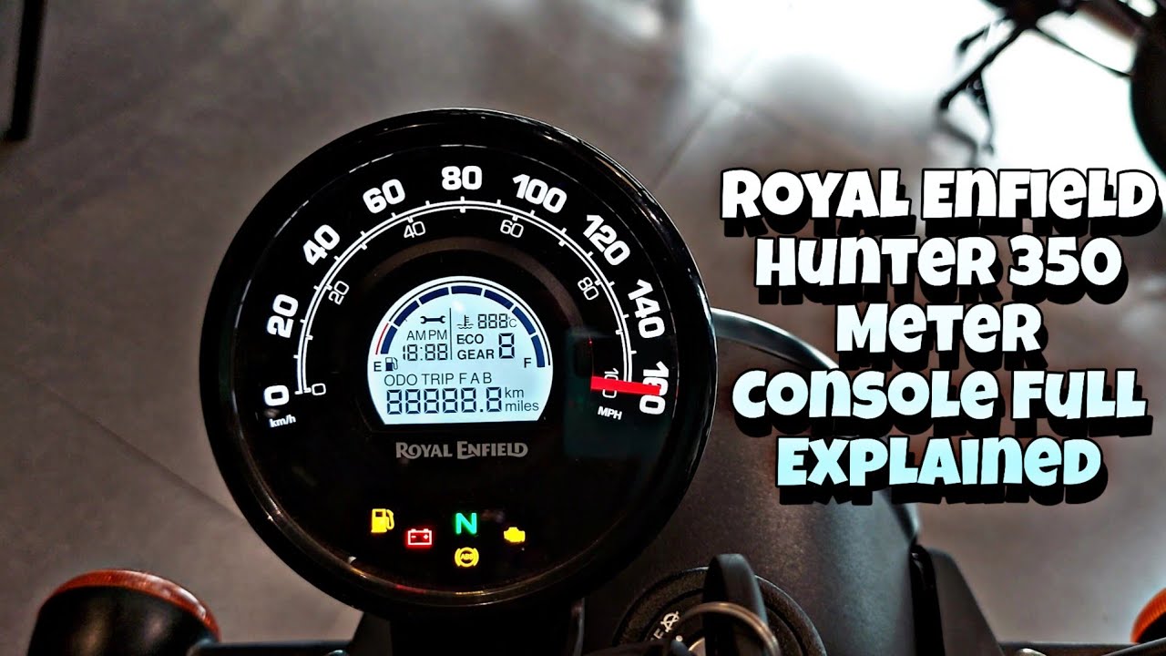 Royal Enfield Hunter 350 Meter Console Full Explained🔥