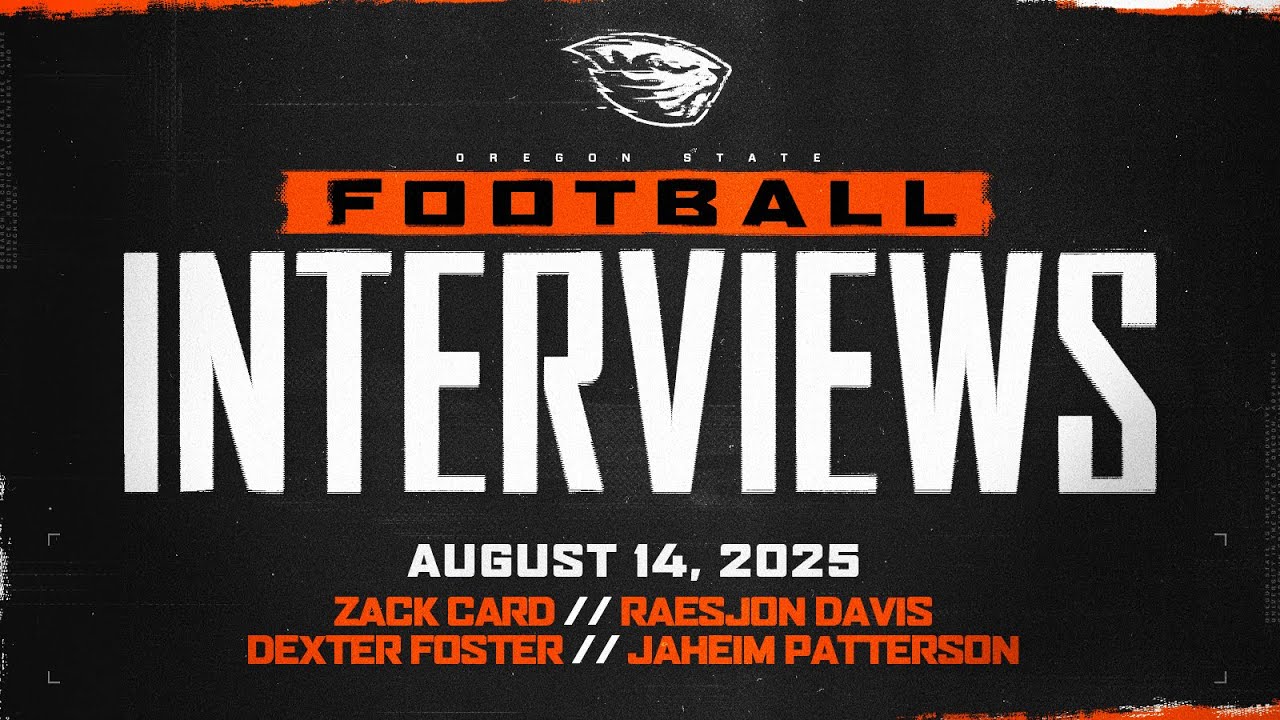 Oregon State Football Interviews: August 14, 2025