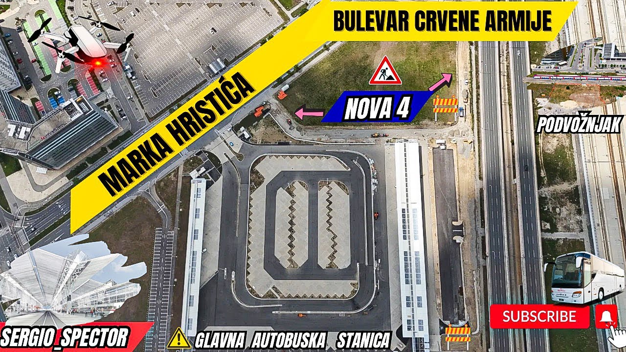 Otvaranje Glavne Autobuske stanice BEOGRAD na jesen, Nova 4 saobraćajnica, Podvožnjak #beograd
