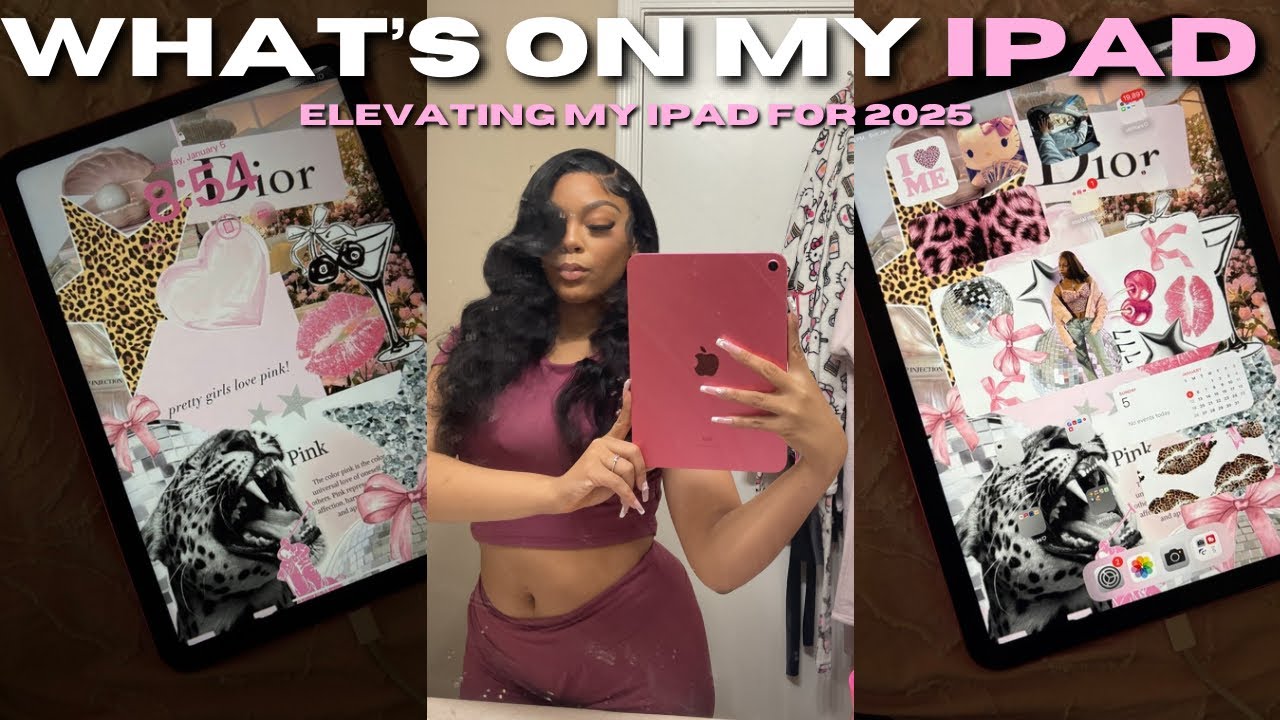 UPDATED WHATS ON MY IPAD 10TH GENERATION| cheetah print & pink theme , aesthetic layout , apps etc