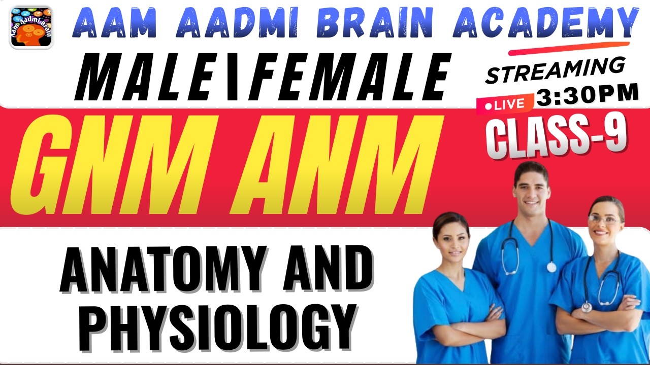 GNM Post | Demo-9| GNM ALL CLASSES | Aam Aadmi Brain Academy | Live Today 3:30 PM