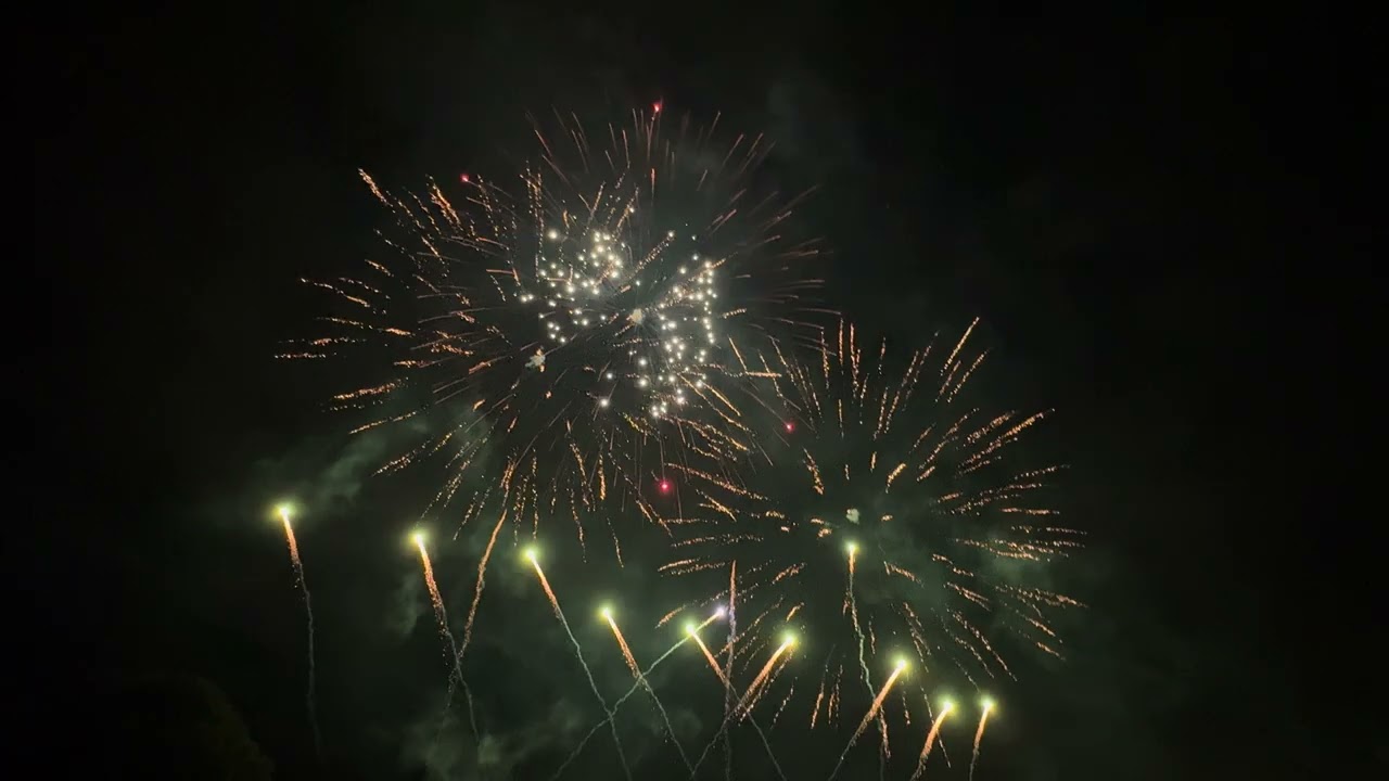 Fireworks at Mitre10 Sparks in the park. 