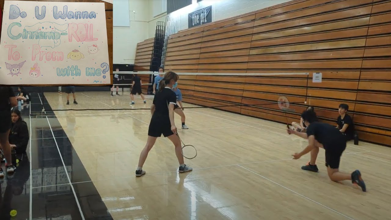 Mitty VS Leland Badminton(Featuring Promposal)