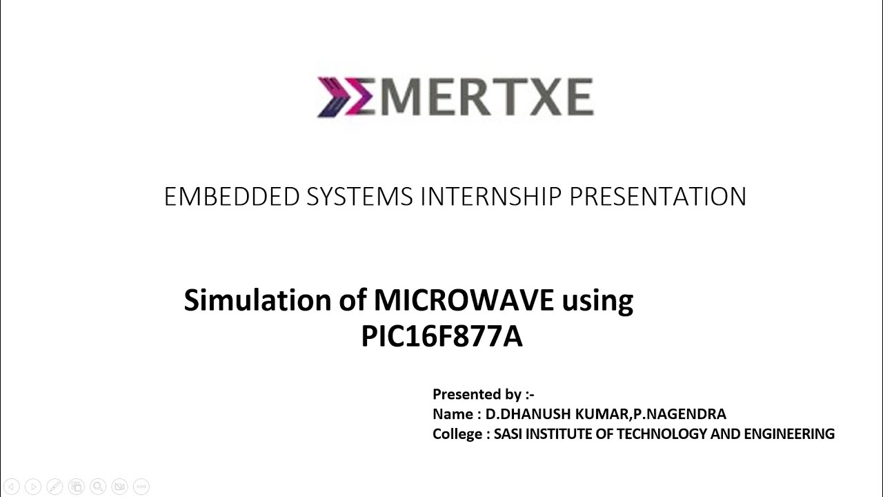 PRESENTATION ON EMBEDDED SYSTEM INTERNSHIP IN EMERTEX
