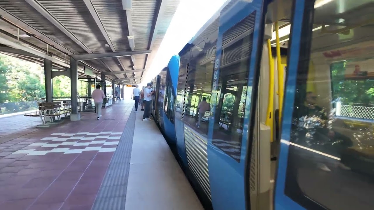 Sweden, Stockholm, subway ride from Hammarbyhöjden to Gullmarsplan