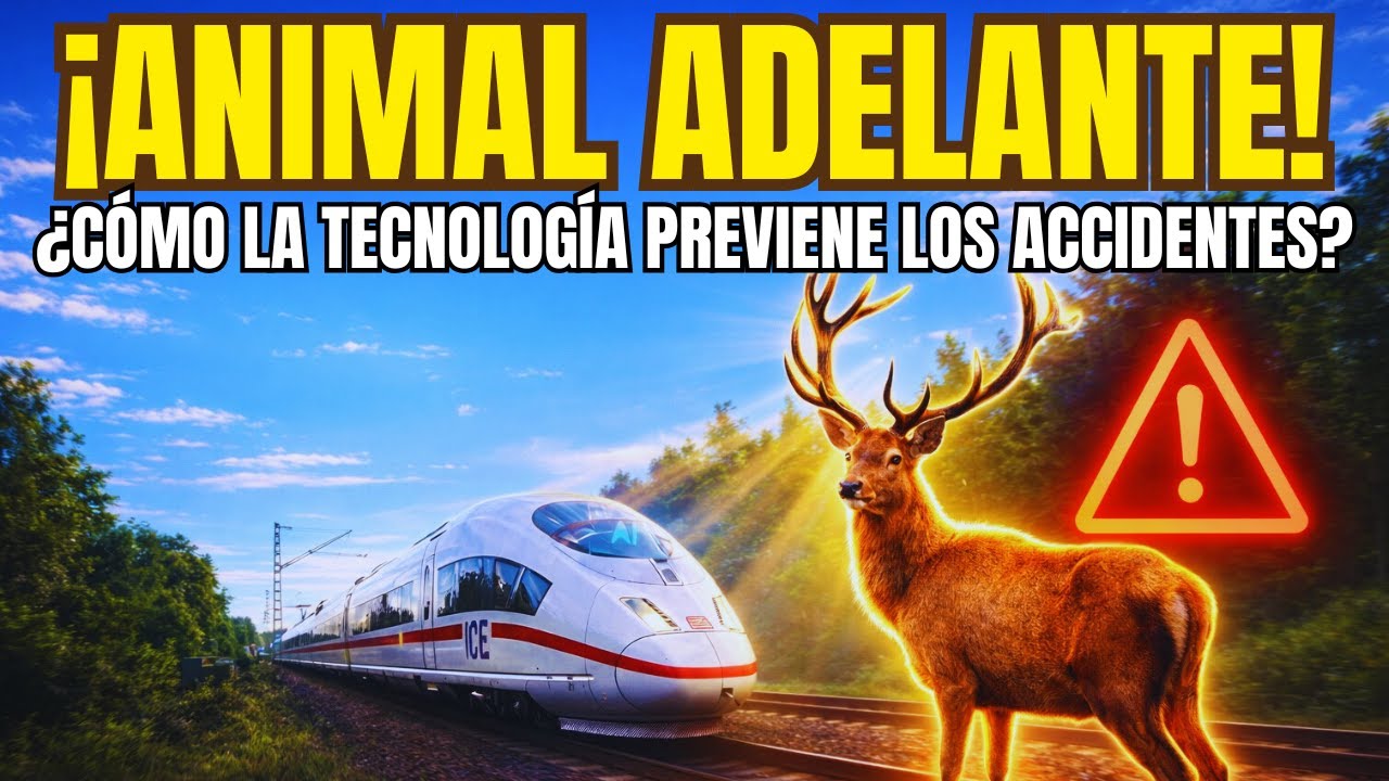 ¿Cómo evitan los TRENES rápidos a los ANIMALES en la vía?