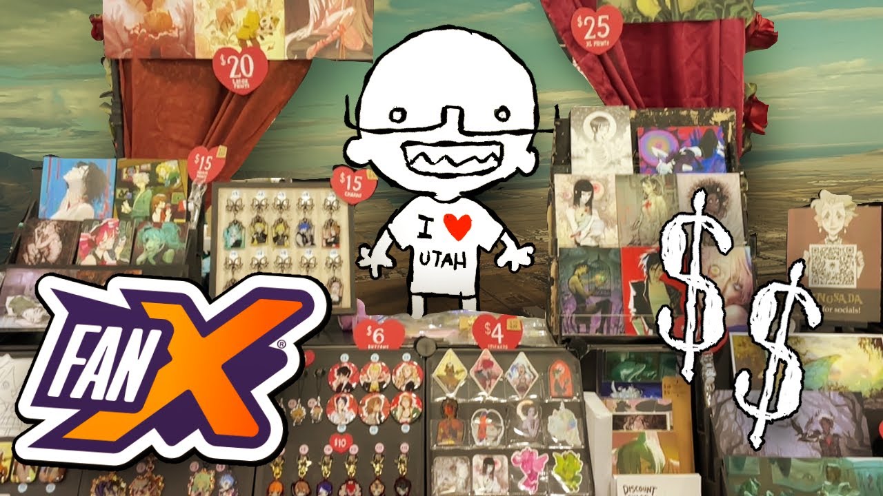 I Sell Art in Utah?? - FanX Salt Lake City (Vlog and Earnings Breakdown)