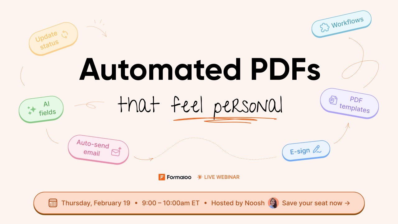 Automated PDFs with e-signature