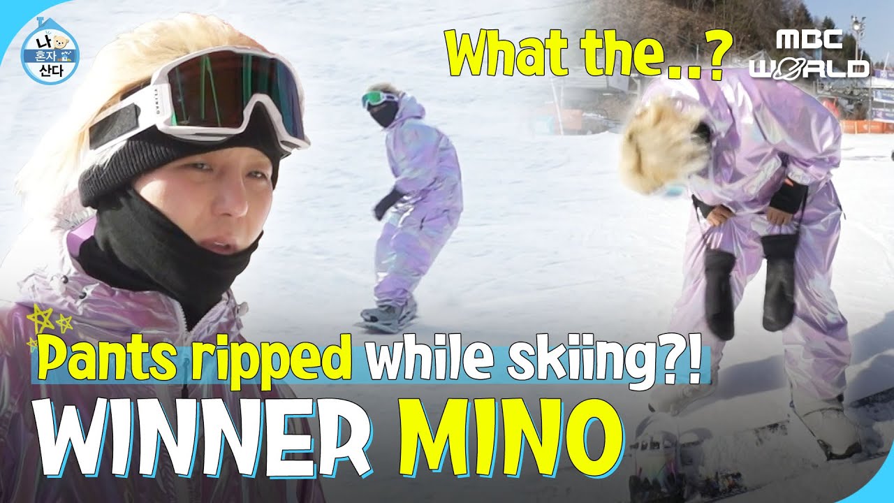 [C.C.] MINO shows off his impressive skiing skills 🏄‍♂️🏔️❄️☃️#WINNER #MINO