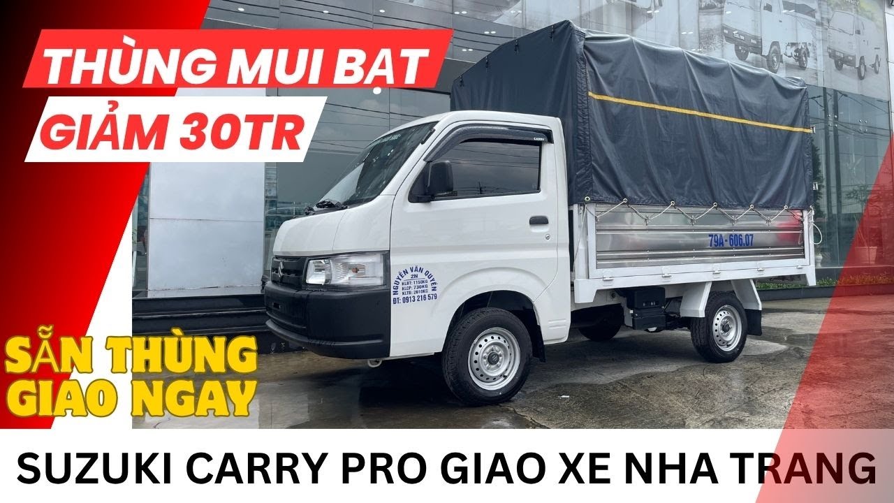 SUZUKI CARRY PRO THÙNG MUI BẠT LĂN BÁNH NHA TRANG