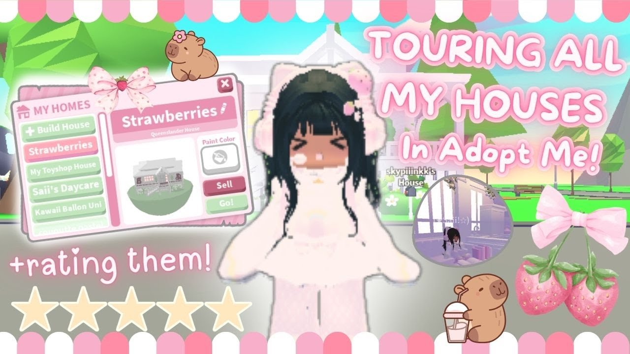 Touring All My Houses In Adopt Me! + Rating Them! - Saiipiink