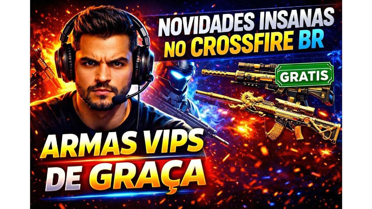 🚨 NOVIDADES INSANAS NO CROSSFIRE BR!Armas VIP GRÁTIS, eventos novos e fevereiro BOMBANDO 🔥0205
