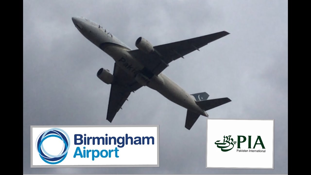 PIA 777-240ER Take Off from Birmingham (AP-BGJ)