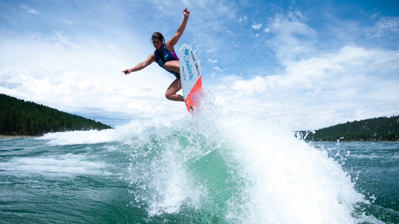 Wakesurf at Lake Koocanusa