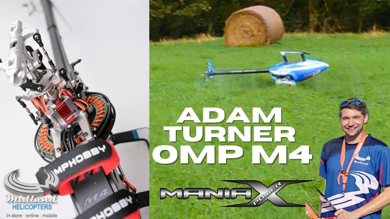 OMP M4 RC Helicopter STOCK - First 3D flight - Adam Turner