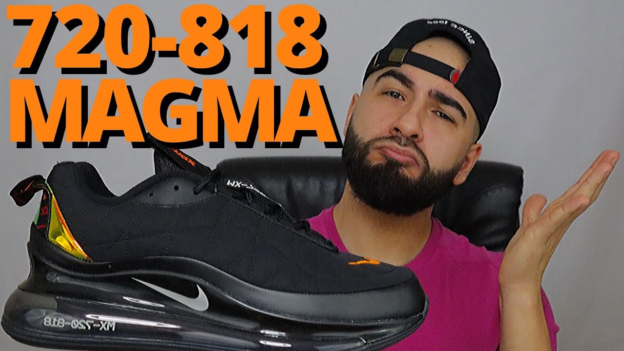 Nike AIR MAX 720-818 BLACK MAGMA ORANGE On Foot Review