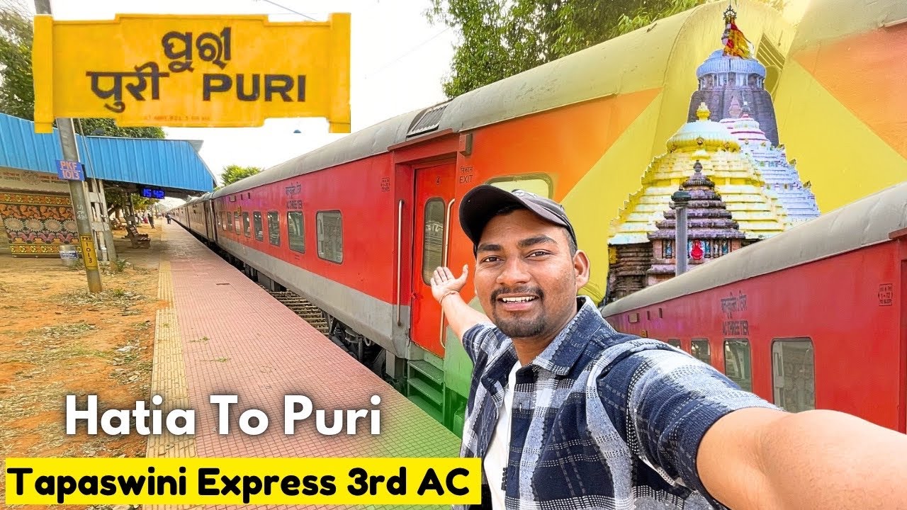 Tapaswini Express 3AC Full Journey | Hatia To Puri Train Travel Vlog 🚂.