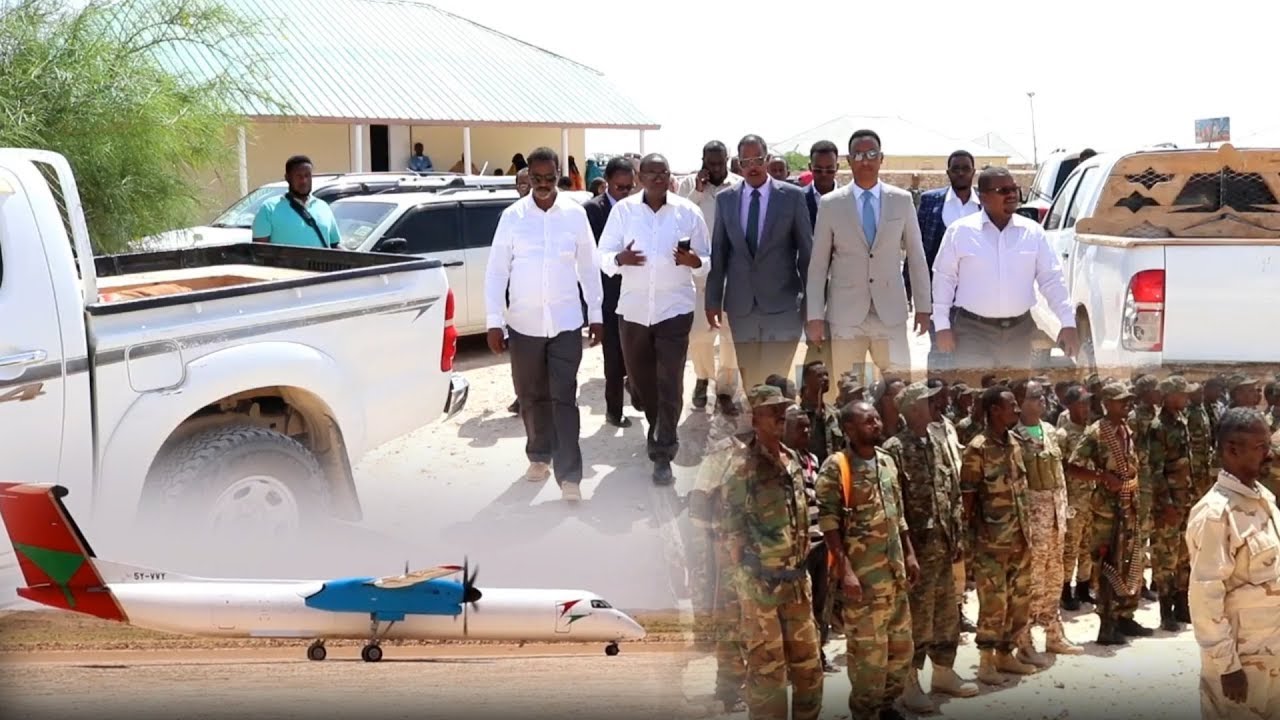 Badhan: Wafdigii Wasiirada Puntland oo Booqday Xerada Ciidanka iyo Garoonka Diyaaradaha