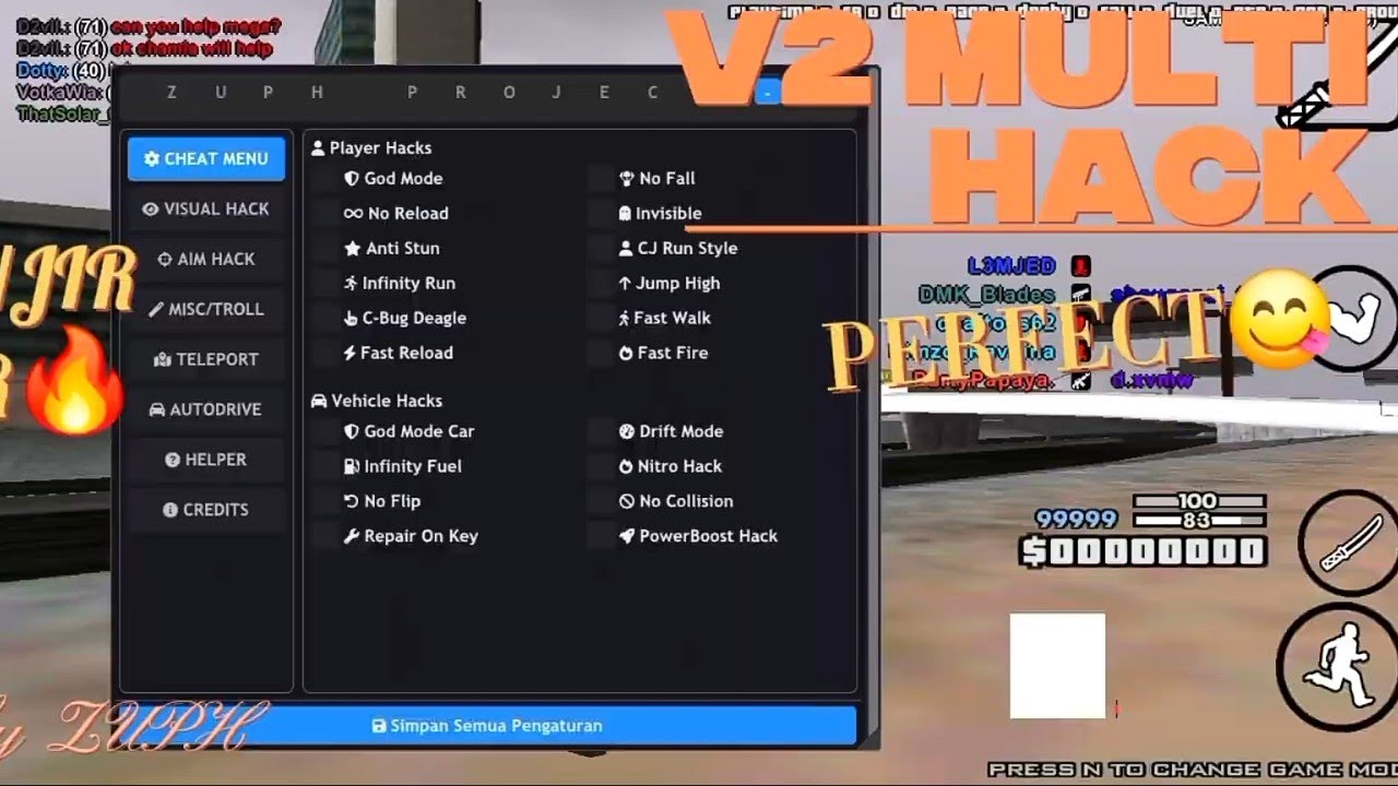 MULTI HACK V2 MONETLOADER GTA SAMP