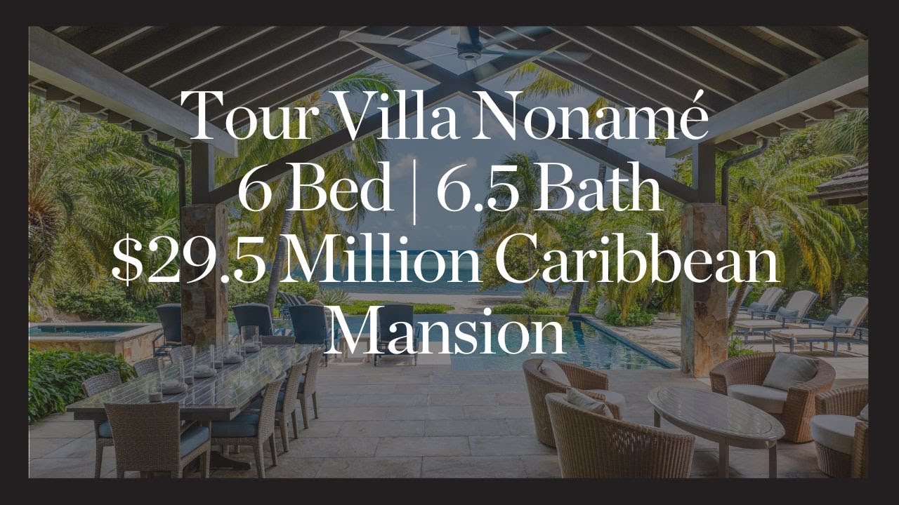 $29.5M Caribbean Beachfront Villa For Sale