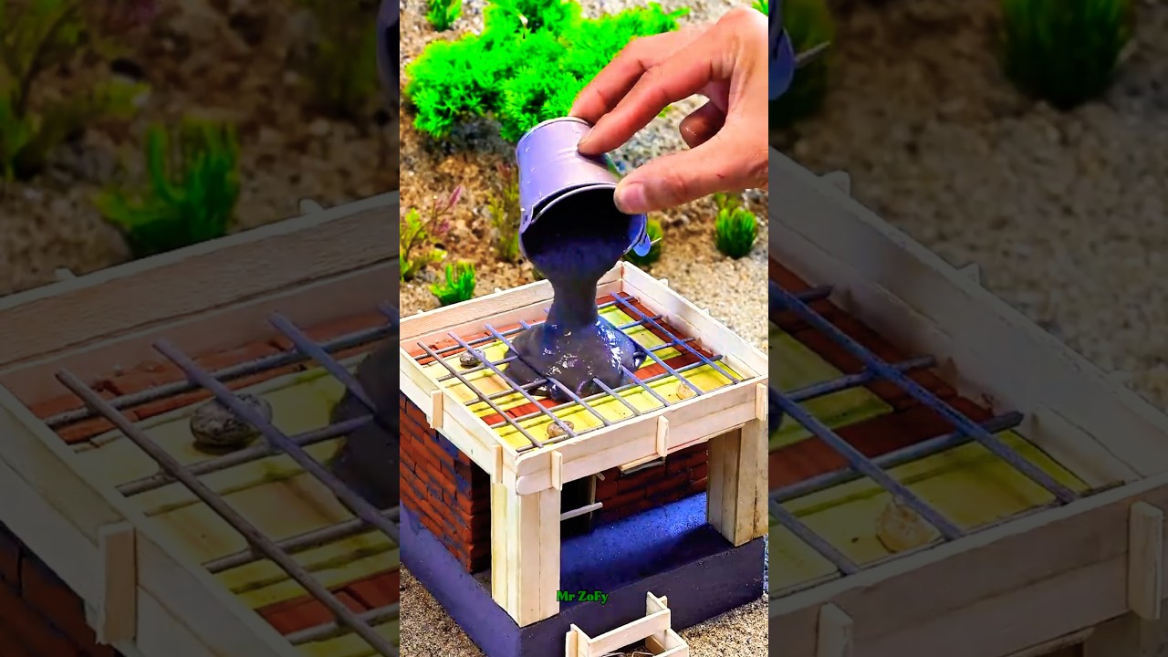 How Would Your DREAM House Look With a Pool? Built with Mini Bricks! #miniature #pool #vfuho #mrzofy