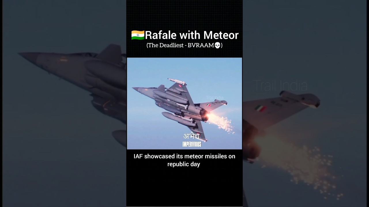 IAF Rafale with Meteor BVRAAM shocked everyone #shorts #rafalejet #meteor #indianairforce #indvspak