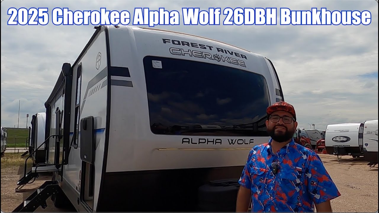 2025 Forest River Cherokee Alpha Wolf 26DBH Bunkhouse Travel Trailer