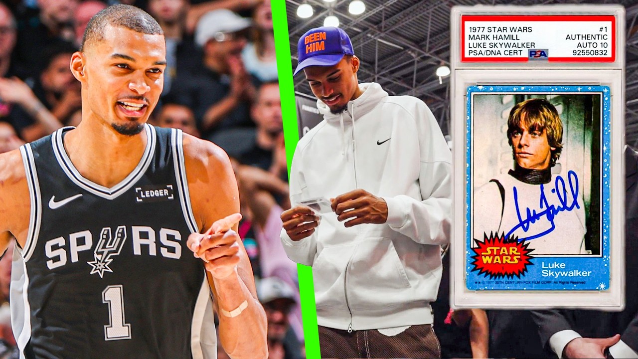 Victor Wembanyama Spends THOUSANDS on a Star Wars Card 👀
