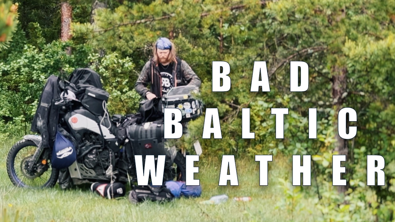 Проснулся под дождём, всё равно поехал — из Эстонии в Латвию на мотоцикле (S4:E8)