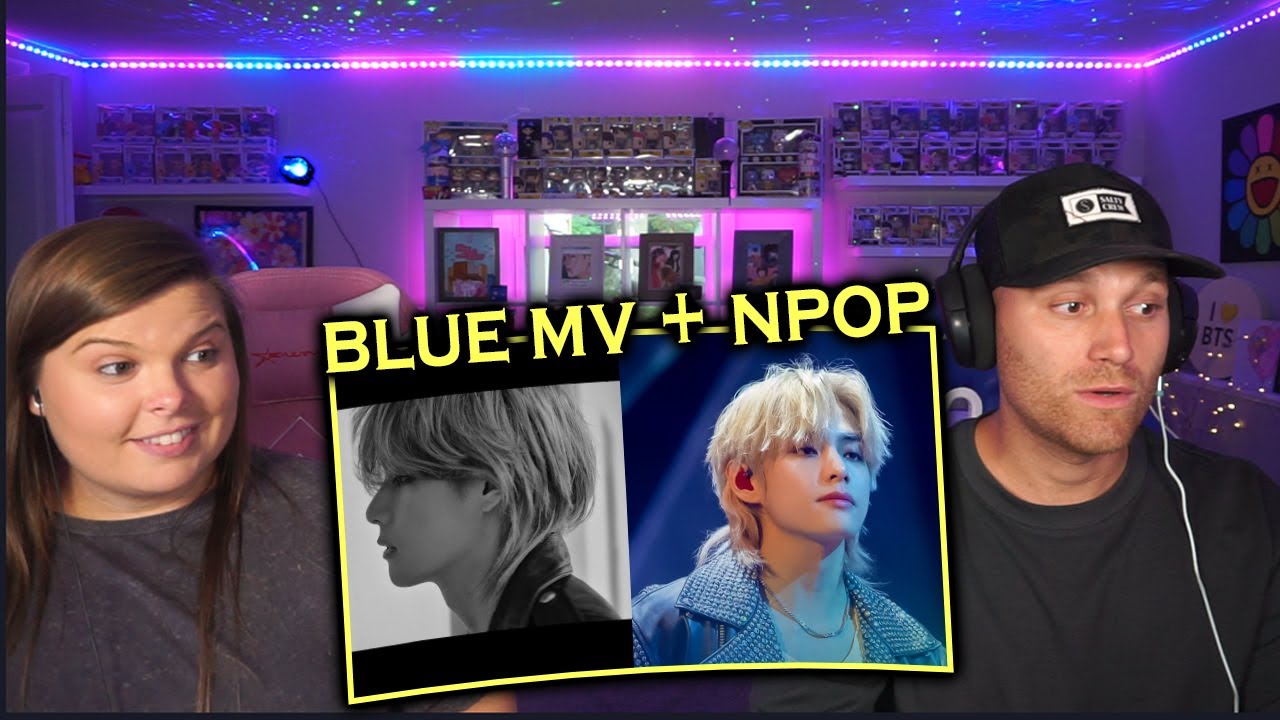 V 'Blue' Official MV + [NPOP EP.02] V 'Blue' Stage💜 l 2023.09.13 | Reaction
