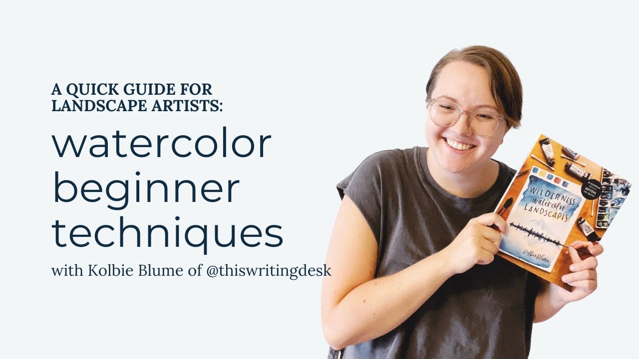 Техники акварельного пейзажа для начинающих