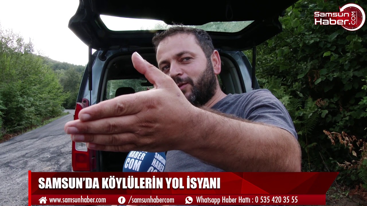 Samsun'da köylülerin yol isyanı