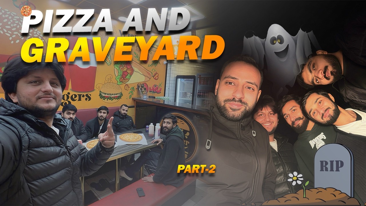 Pizza and Graveyard 🍕🪦(Part-2)| Very funny vlog 🤣| Student in Uk 🇬🇧 #viral #youtube #youtubeviral