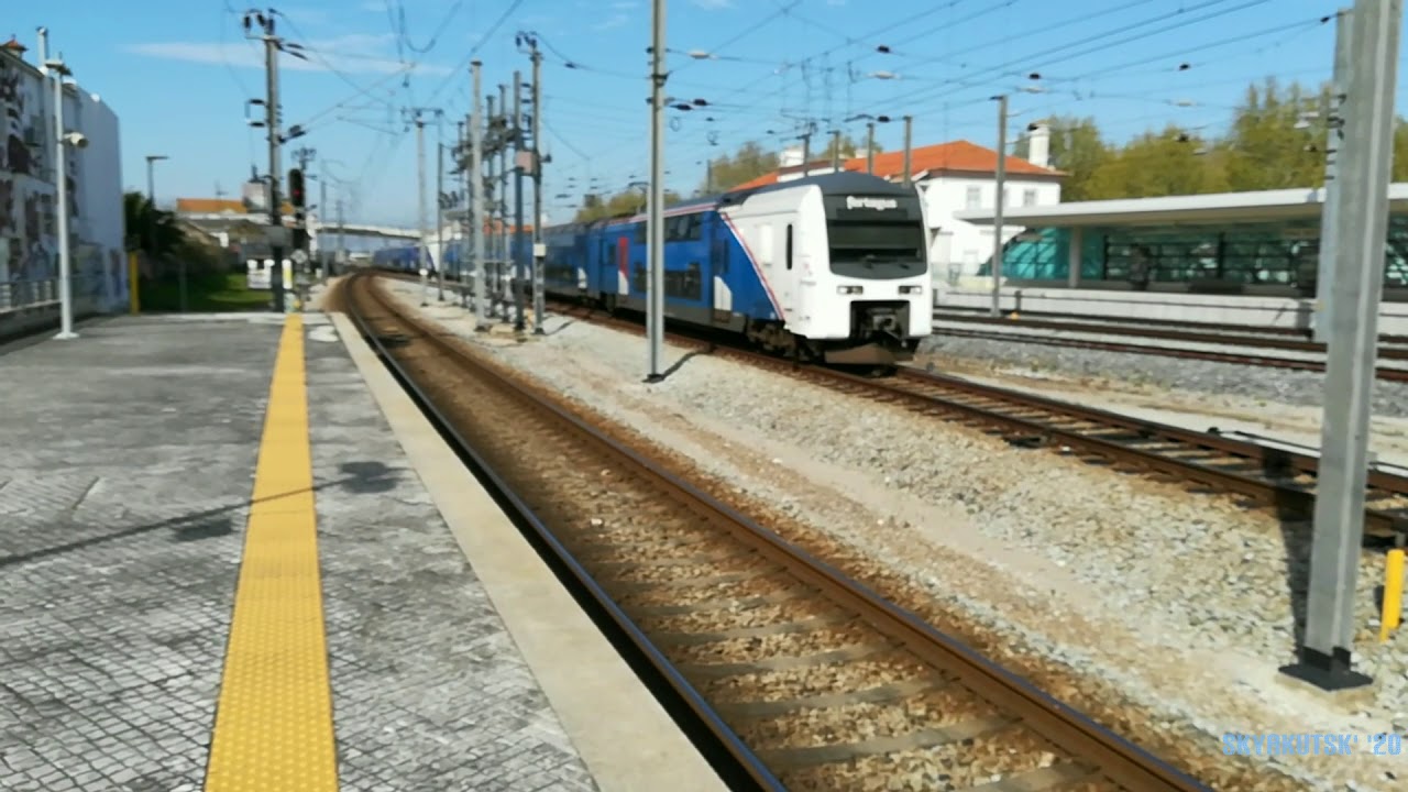 1142 🇵🇹 Pinhal Novo 🚆 Fertagus 3500 EMUs 3515 & 3513 ⌯ Lisboa (Roma-Areeiro) ➙ Set&uacute;bal ⌯ Sub. 14211